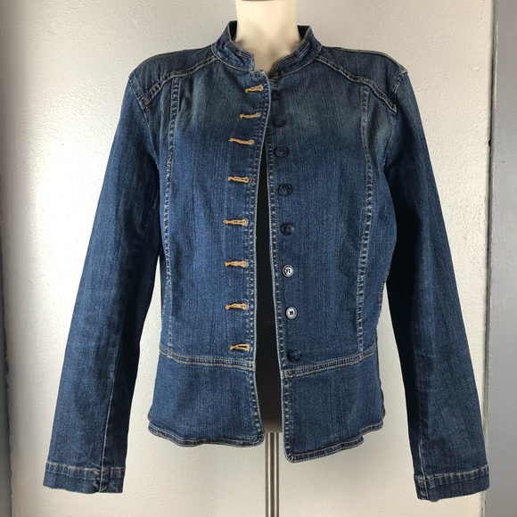 a.n.a Jackets & Blazers - a.n.a. Fitted Medium Wash Jean Jacket Large